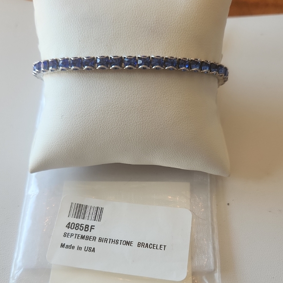 Touchstone Crystal September Birthstone Bracelet- Sapphire Crystal - Picture 1 of 6